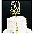 Topo de Bolo 50 Anos Glitter Dourado Sonho Fino Rizzo Confeitaria - Imagem 1