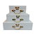 Caixa de Madeira com Fecho de Metal - Branco - Kit 03 unidades - Rizzo Embalagens - Imagem 1