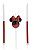 Vela Minnie 360 Glitter Vermelho Disney Silver Festas Rizzo - Imagem 1