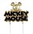 Vela Mickey Metalizada Dourada Disney Silver Festas Rizzo - Imagem 1