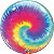 Balão de Festa Bubble Tie Dye 22" 56cm - 01 Unidade - Qualatex - Rizzo Balões - Imagem 1