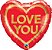 Balão de Festa Microfoil Coração- Love You Dourado - 18" 46cm - 01 Unidade - Rizzo Embalagens - Imagem 1