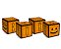 Caixa Cubo - Halloween - 08 unidades - Cromus - Rizzo Embalagens - Imagem 1
