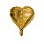 Balão de Festa Microfoil Coração Dourado - 9" - 01 Unidade - Imagem 1