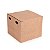 Caixa para Hamburguer Kraft 11,5X11,5x9,5 com 50 un Cromus Delivery Rizzo - Imagem 1