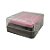 Almofada para Carimbo em Plástico e Espuma - Carimbeira Rosa 2,5x2,5cm - 01 Unidade - Rizzo Embalagens - Imagem 3