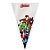 Cone Festa Vingadores 18x30cm - 50 unidades - Cromus - Rizzo Embalagens - Imagem 1