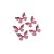 Enfeite Tecido Decorativo Borboleta Rosa - ArtLille - 10 Uni - Rizzo Embalagens - Imagem 1