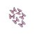 Enfeite Tecido Decorativo Borboleta Rosa - ArtLille - 10 Uni - Rizzo Embalagens - Imagem 1