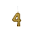 Vela Glitter Dourado - 01 Unidade - Regina - Rizzo - Imagem 5