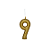 Vela Glitter Dourado - 01 Unidade - Regina - Rizzo - Imagem 9