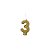 Vela Glitter Dourado - 01 Unidade - Regina - Rizzo - Imagem 4