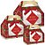 Caixa Maleta Kids com Visor Xadrez - Feliz Natal -10 unidades -Cromus - Rizzo - Imagem 1