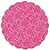 Fundo Rendado Redondo Pink - 100 unidades - Cromus - Rizzo - Imagem 1