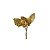 Pick Galho Ouro 10cm - 01 unidade - Cromus Natal - Rizzo - Imagem 1