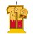 Vela Mesversário Festa Pooh e sua Turma - 11 mês - 01 Unidade - Festcolor - Rizzo Embalagens - Imagem 1