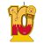 Vela Mesversário Festa Pooh e sua Turma - 10 mês - 01 Unidade - Festcolor - Rizzo Embalagens - Imagem 1