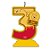 Vela Mesversário Festa Pooh e sua Turma - 3 mês - 01 Unidade - Festcolor - Rizzo Embalagens - Imagem 1