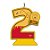 Vela Mesversário Festa Pooh e sua Turma - 2 mês - 01 Unidade - Festcolor - Rizzo - Imagem 1