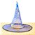 Chapéu de Bruxa Transparente azul - Aranha Dourada - Halloween - 01 unidade - Rizzo - Imagem 1