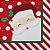 Guardanapo de Papel Papai Noel Listrado 32,5cm - 20 folhas - Cromus Natal - Rizzo - Imagem 1