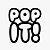 Transfer Para Balão Lettering - Pop It Fidget Toy!  - 01 Unidade - Rizzo Embalagens - Imagem 1
