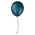 Balão de Festa Látex Liso - Azul Petróleo - 50 Unidades - São Roque - Imagem 1