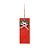Enfeite para Pendurar Porta Vermelha com Guirlanda - 1 unidade - Cromus Natal - Rizzo - Imagem 1
