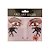 Adesivo Facial Halloween - Face Art Decor - Strass e Teias - Preto/Vermelho - 01 unidade - Rizzo Embalagens - Imagem 1