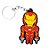 Chaveiro Homem de Ferro Temático Emborrachado - 01 unidade - Rizzo Embalagens - Imagem 1