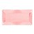 Bandeja Retangular Plástico Liso Rosa Bebe - 16x30cm - 1 Un - Rizzo - Imagem 1