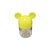 Potinho Amarelo Transparente Mickey Minnie Mouse - 7cm - 6 Un - Rizzo - Imagem 1
