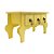 Mini Gaveteiro de Mesa 3 Gavetas - Amarelo  - MDF - 01 Unidade - Rizzo Embalagens - Imagem 2
