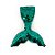 Aplique Sereia Paetê Tiffany - 10cm - 1 Un - Artegift - Rizzo - Imagem 1