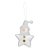 Enfeite para Pendurar Kringle Estrela Branco - 01 unidade - Cromus Natal - Rizzo Embalagens - Imagem 1