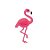 Aplique Flamingo Pink Silicone - 3,5cm - 4 Un - Artegift - Rizzo - Imagem 1