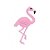 Aplique Flamingo Rosa Silicone - 3,5cm - 4 Un - Artegift - Rizzo - Imagem 1