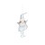 Enfeite para Pendurar Anjo Estrela Branco - 01 unidade - Cromus Natal - Rizzo Embalagens - Imagem 1