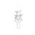 Enfeite para Pendurar Anjo Coração Branco - 01 unidade - Cromus Natal - Rizzo Embalagens - Imagem 1