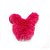Aplique Urso Pelo Pink Decorativo - 2 Un - Artegift - Rizzo - Imagem 1