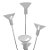 Suporte de Mesa para Balão - Branco - 19cm c/ 5 Hastes - 01 Unidade - Rizzo - Imagem 2