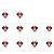 Cordão 10 Leds Minnie Preto, Vermelho e Branco 165cm 2AA - 01 Unidade - Cromus - Rizzo Embalagens - Imagem 1