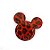 Aplique Urso Vermelho Animal Print Decorativo - 2 Un - Artegift - Rizzo - Imagem 1