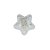 Aplique Estrela Incolor Pérola Branco - 5cm - 2 Un - Artegift - Rizzo - Imagem 1