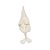 Enfeite para Pendurar Kringle Branco com Chapéu - 01 unidade - Cromus Natal - Rizzo Embalagens - Imagem 1