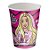 Copo Papel 200ml Festa Barbie - 8 Unidades - Festcolor - Rizzo Embalagens - Imagem 1