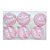 Kit Bola Listra Lantejoula - Trend Rainbow - Candy - Rosa Claro - 8cm - 6 unidades - Cromus Natal - Rizzo Embalagens - Imagem 1