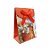 Mini Sacola Lembrancinha Vermelha Natal Papai Noel - 10cm - 1 UN - Rizzo - Imagem 1