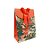 Mini Sacola Lembrancinha Vermelha Papai Noel Lista - 10cm - 1 UN - Rizzo - Imagem 1