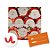 Kit Saco para Presente + Fecho de Natal + Papai Noel Fundo Vermelho 20cm x 29cm 01 Unidade Cromus Rizzo Embalagens - Imagem 1